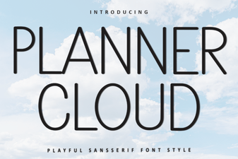 Cloud Font Ideas for Planner Layouts and Design Projects