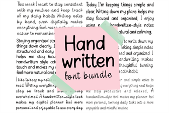 Discover Your Perfect Handwritten Font Style