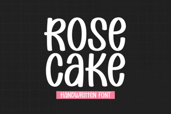 Rose Cake Font for Elegant Design & Baking Projects